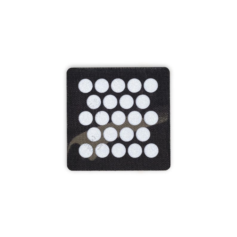 Circle Array Tactical Patch Medium Multicam Black and Reflective Silver Big Circles