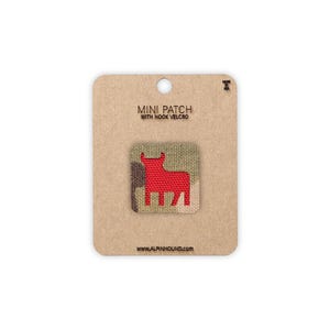Bull Tactical Patch Mini Multicam and Red