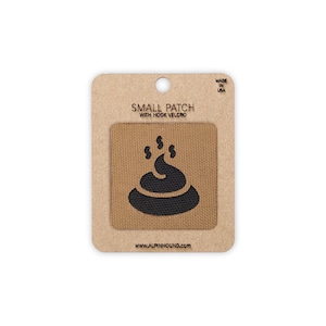 Poop Tactical Patch Small Coyote and Black