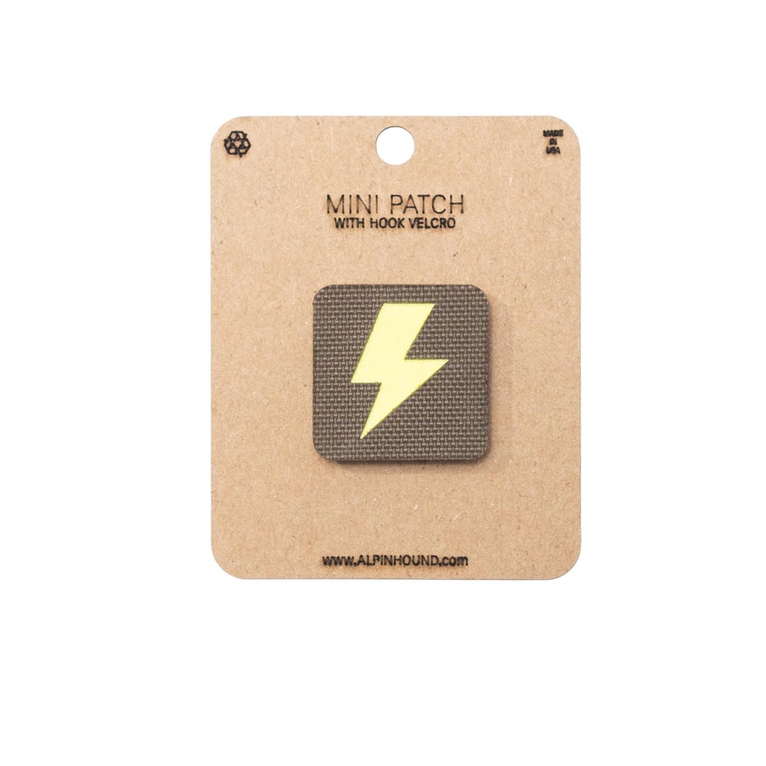Mini Ranger and Reflective Yellow Lightning Bolt Tactical Patch - Etsy