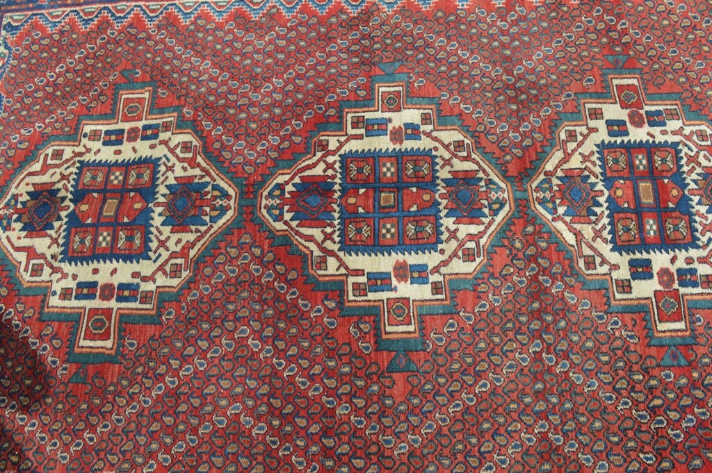 7 X 5.3 FT Antique Three Medallion Caucasus Floral Rug | Etsy