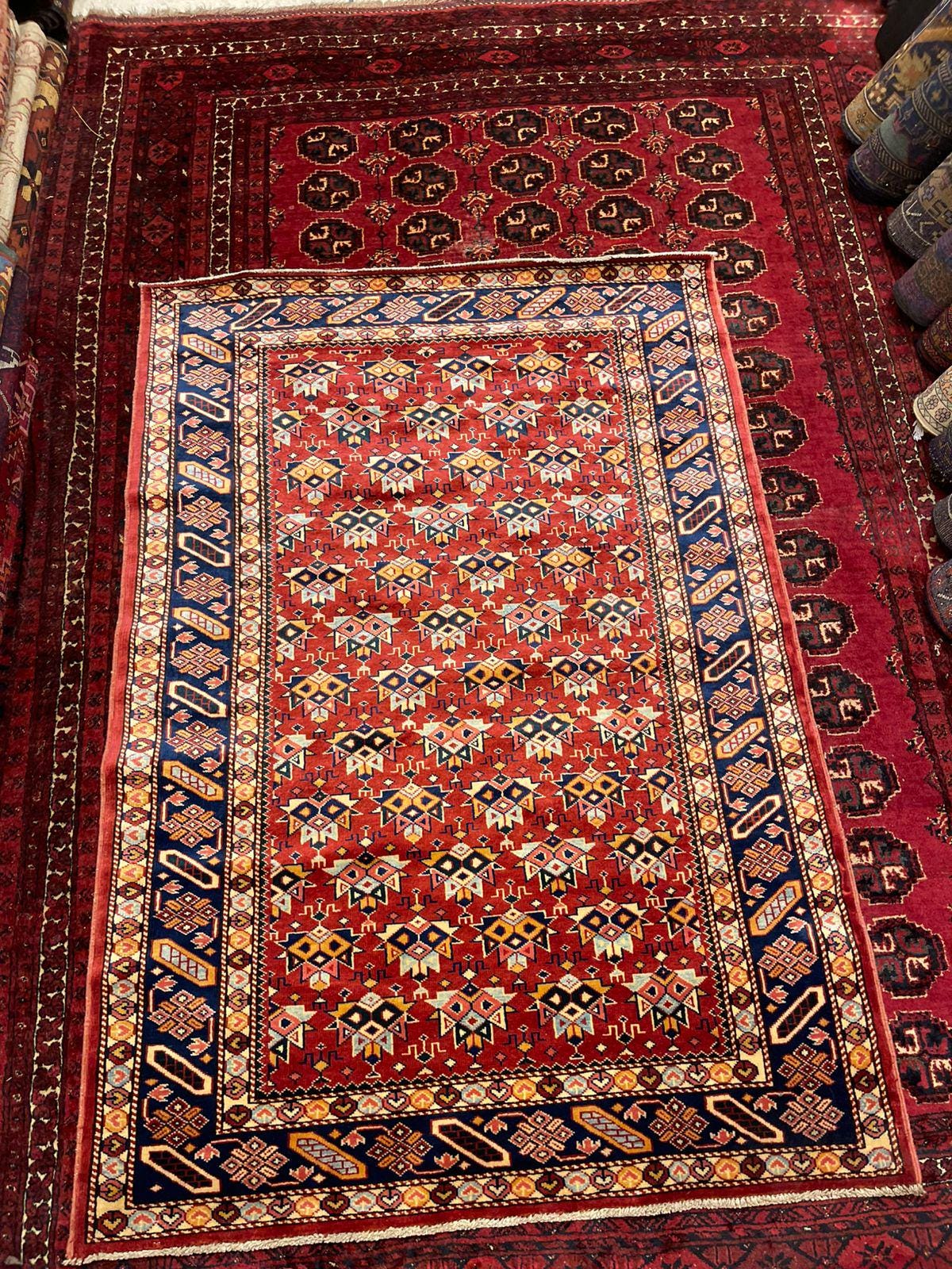 FREE SHIP 4 X 5.7 Ft Stunning Kapkazi Central Asian Rug,natural