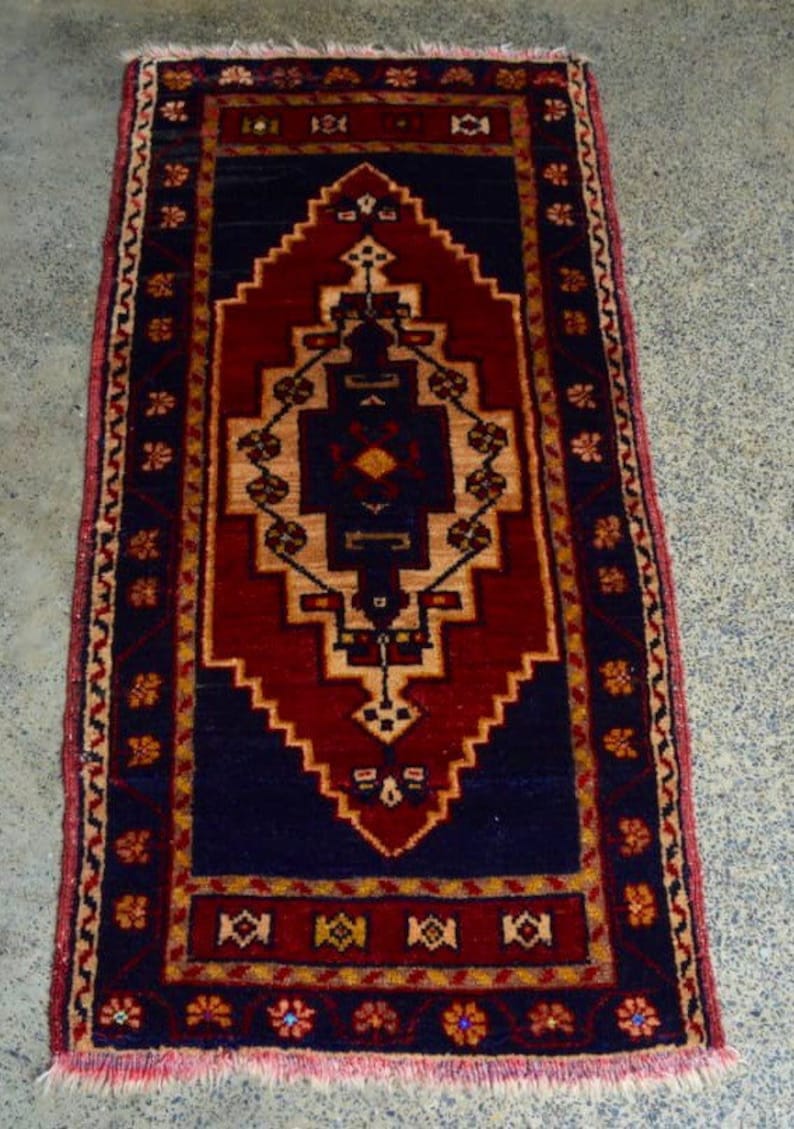 Vintage Turkish Oushak Carpet Gift Item