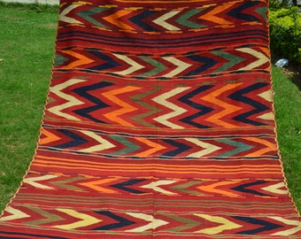 Vintage Hand Knotted Turkmen Labijar Area Rug