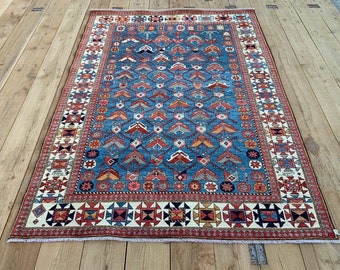 5 X 7 ft COLLECTORS’ ITEM Stunning Maresali Boteh Azerbaijan Carpet