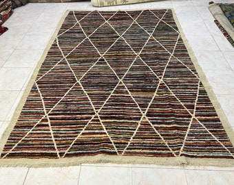 6 X 9 Foot Gorgeous Beniourain Pattern Natural Vegetable Contemporary Carpet