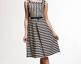 Striped Sleeveless Dress RIVIERA by Rumour London