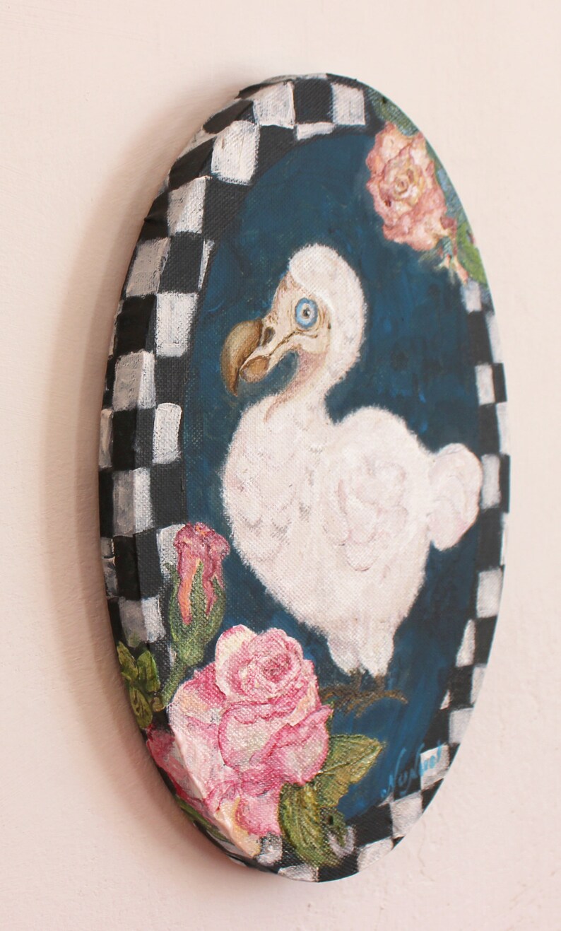 Dodo" by Nunuel Original Oil Painting on Canvas Fron "alice in ...