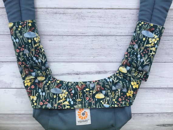 Ergobaby Hip Seat Carrier Accessories Dribble Bib Drool Cover Suckpads Drool Pads Ergo Baby Cover Floral Etsy