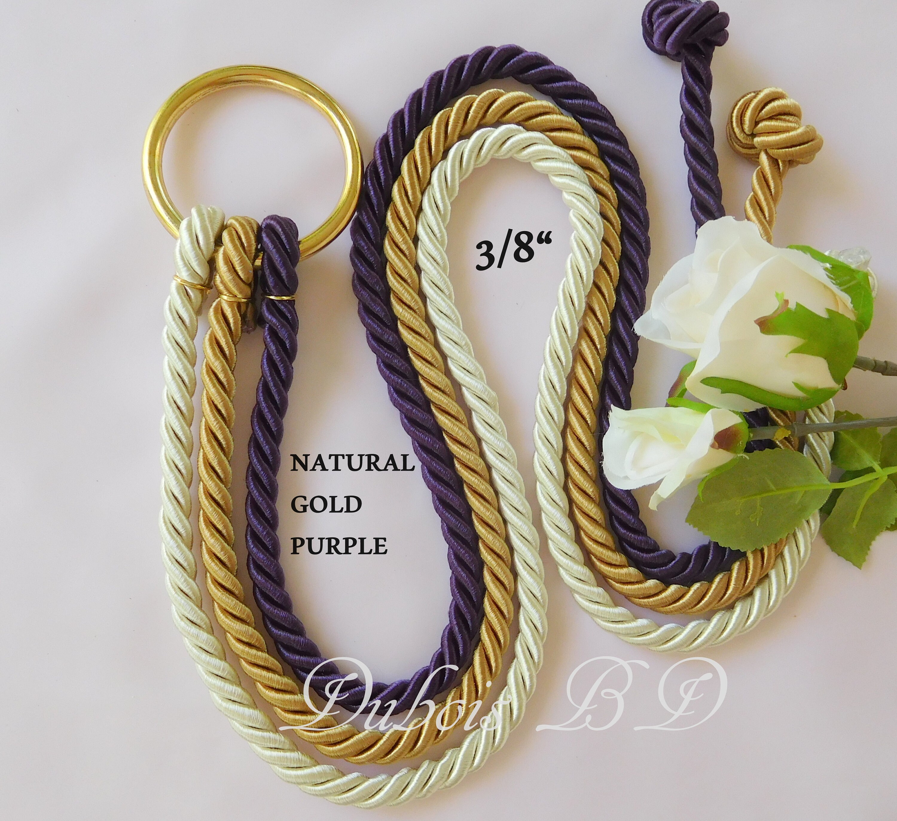Braid cord ceremony Cord of Three Strands Wedding Unity Etsy