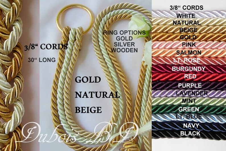 Braid cord ceremony Cord of Three Strands Wedding Unity Etsy