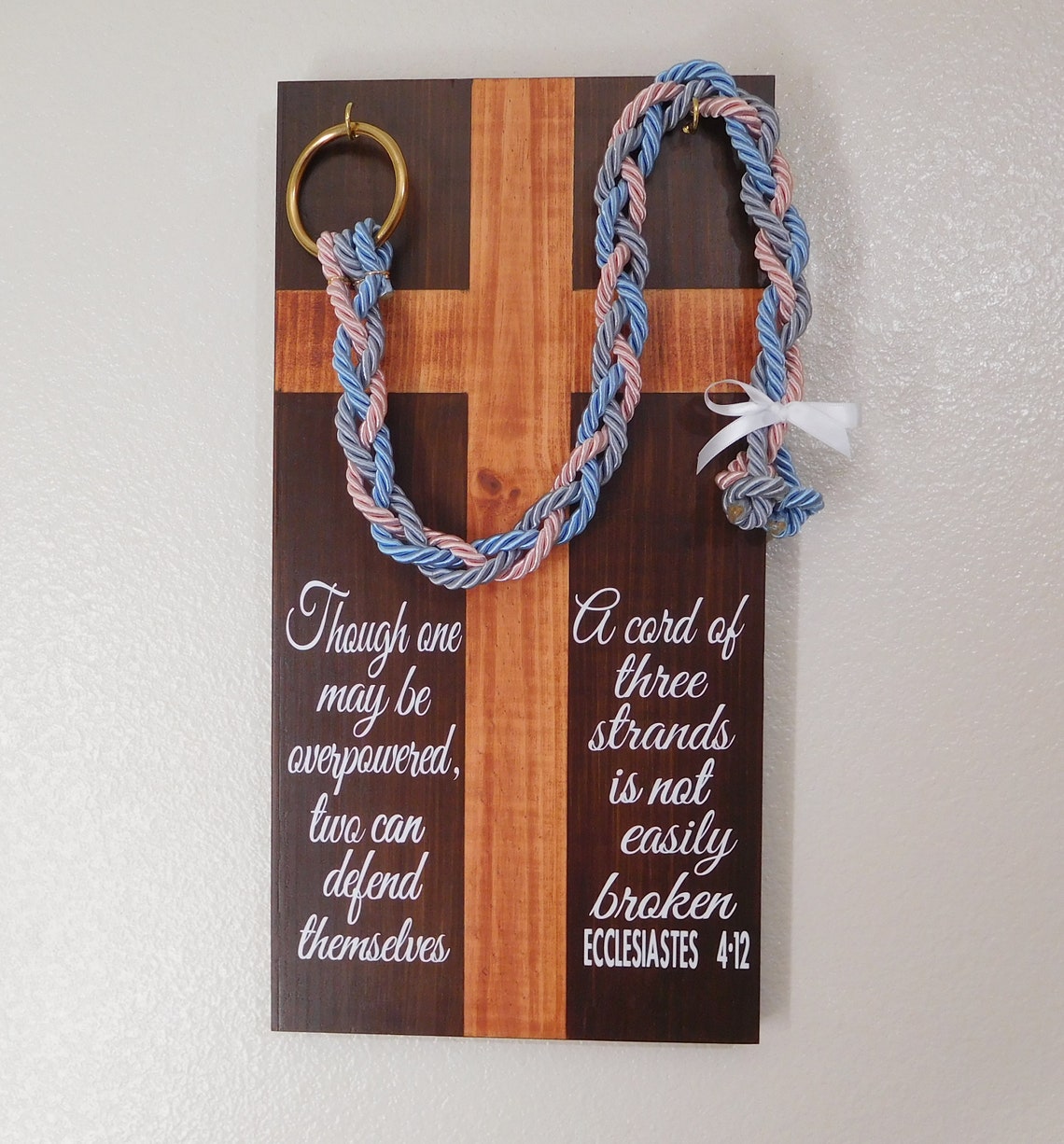 Ecclesiastes 412 Cord of three Strands Knottying ceremony Etsy