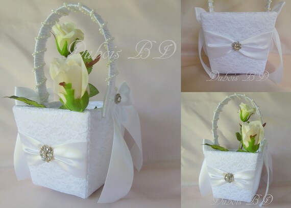 etsy flower girl basket