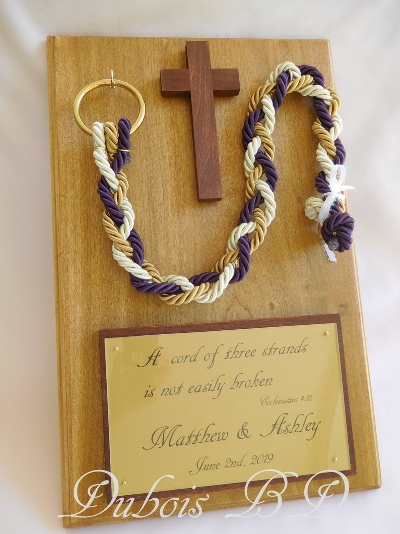 Knottying ceremony Ecclesiastes 412 Christian wedding Etsy