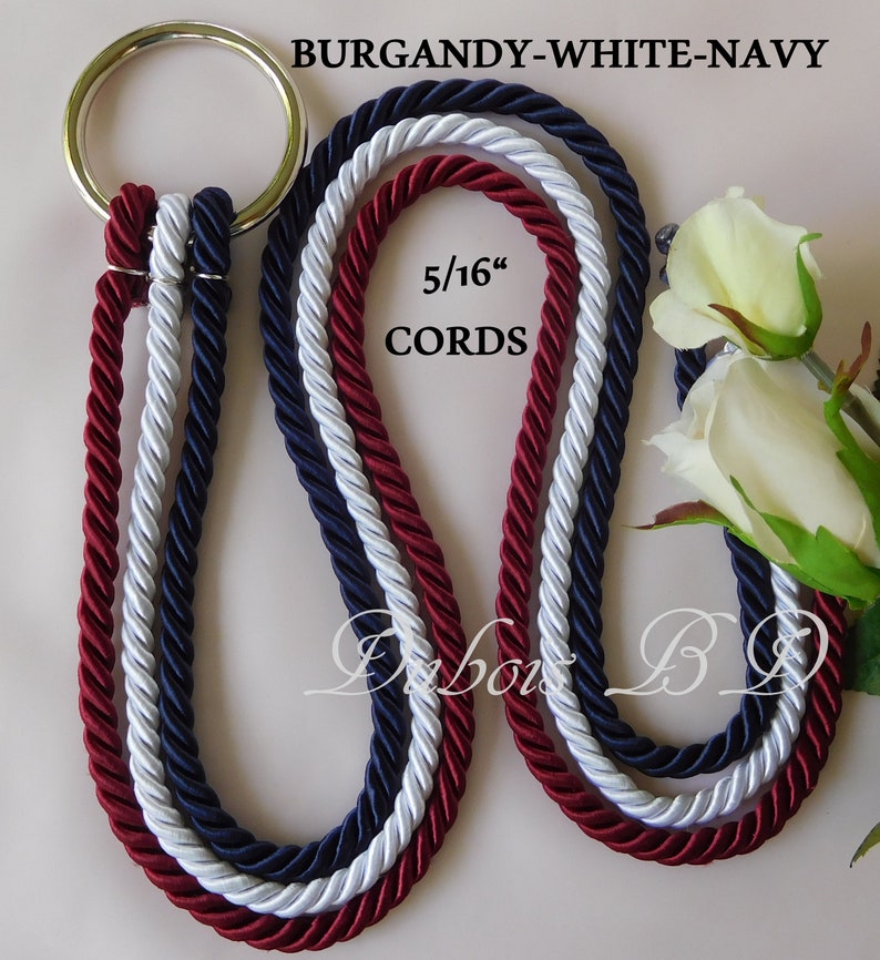 Unity ceremony of Cord of Three Strands Wedding Unity Cords Etsy