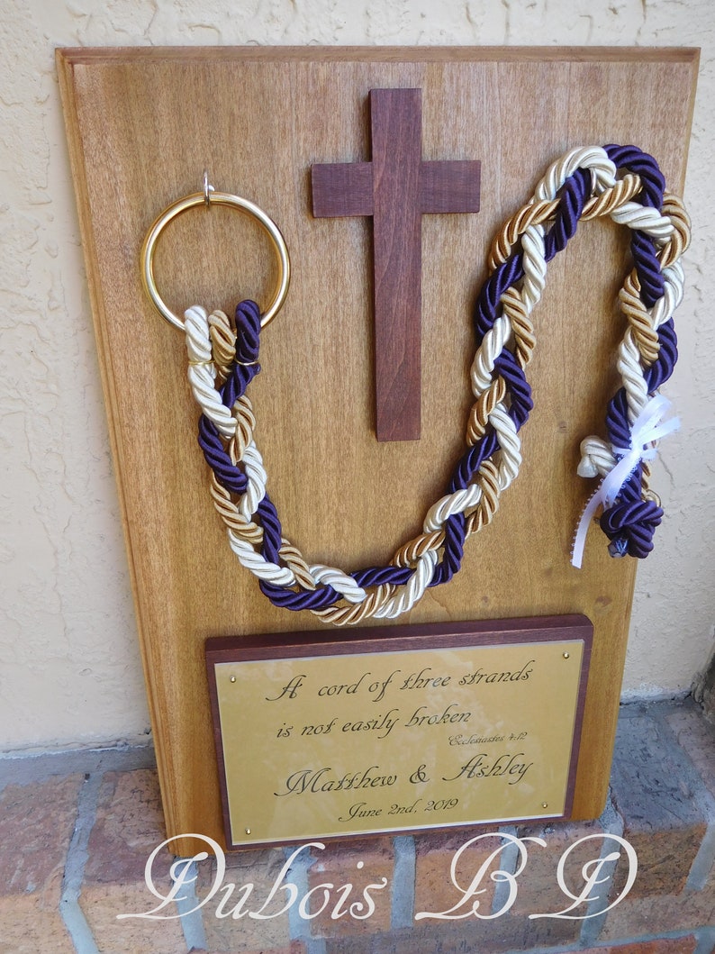 Knottying ceremony Ecclesiastes 412 Christian wedding Etsy