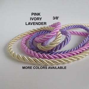 Wedding cords, Cords, 3/8" cords, ropes, cords for boards, Cords of three strands, Handfasting Celtic ceremony, Fisherman's knot ceremony