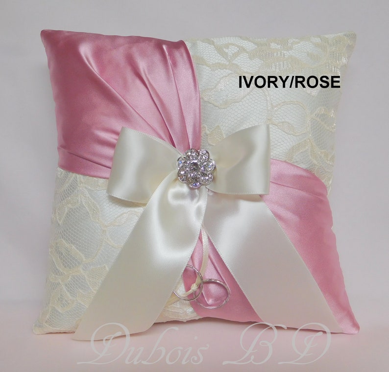 Ring Bearer Pillow White or Ivory Ring Pillow Wedding Ring Etsy