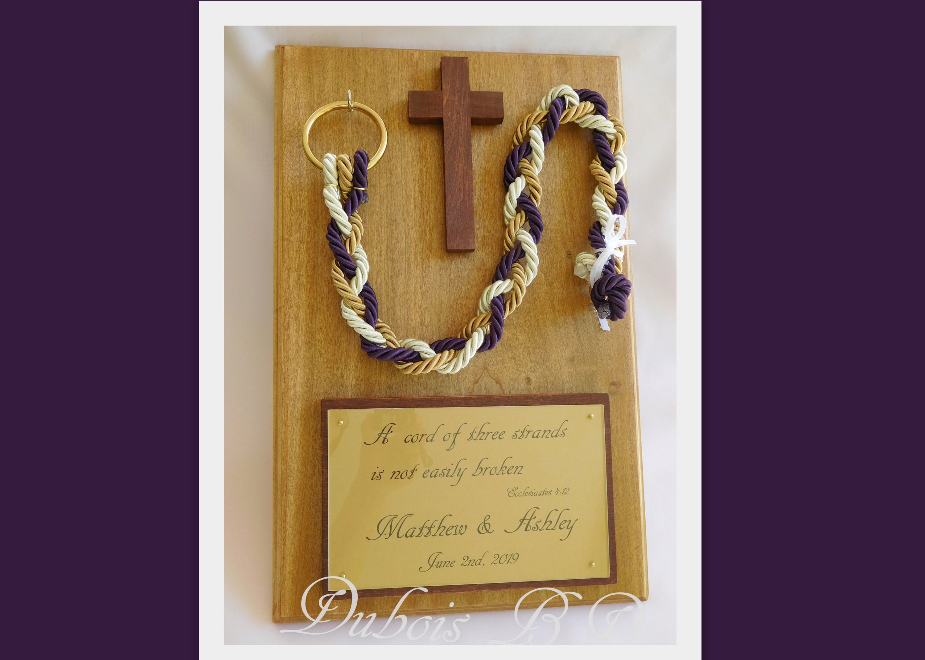 Knottying ceremony Ecclesiastes 412 Christian wedding Etsy