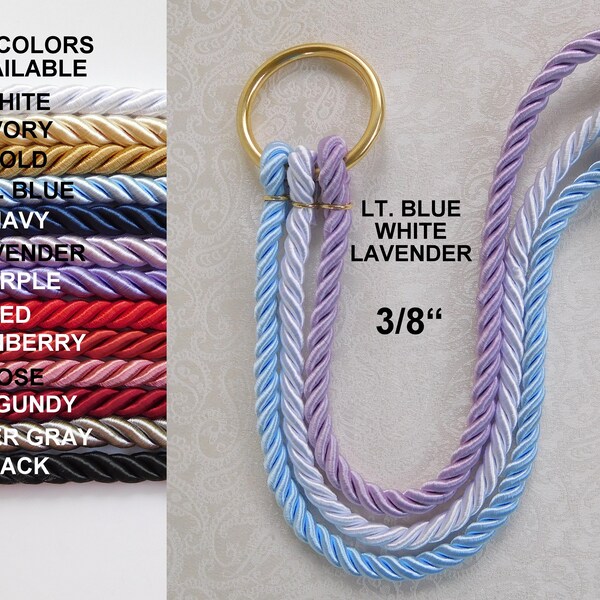 Ecclesiastes 4:12, A cord of Three Strands, Wedding Unity Cords, Unity knot wedding, Braid cord ceremony, Gods unity cord, Wedding 3/8" cord