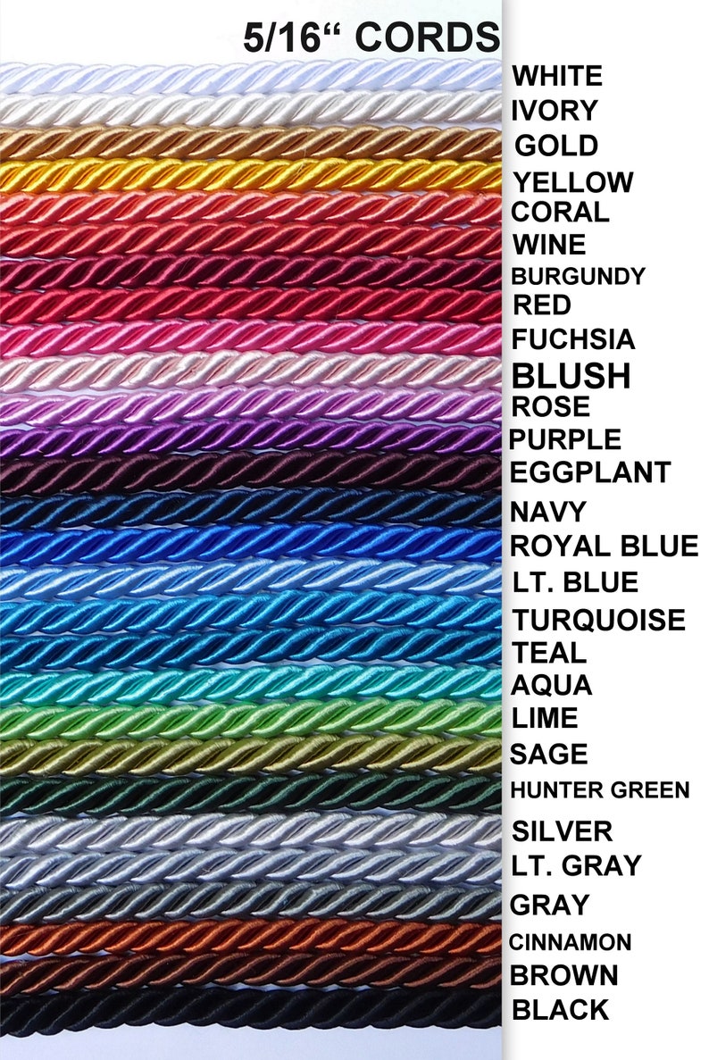 Unity ceremony of Cord of Three Strands Wedding Unity Cords Etsy