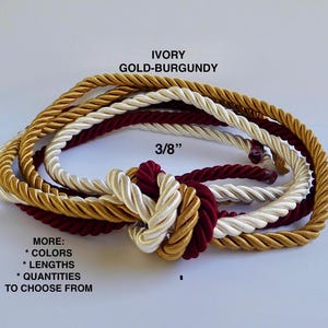 3/8&quot; Twisted Cords for Handfasting, Celtic Ceremony