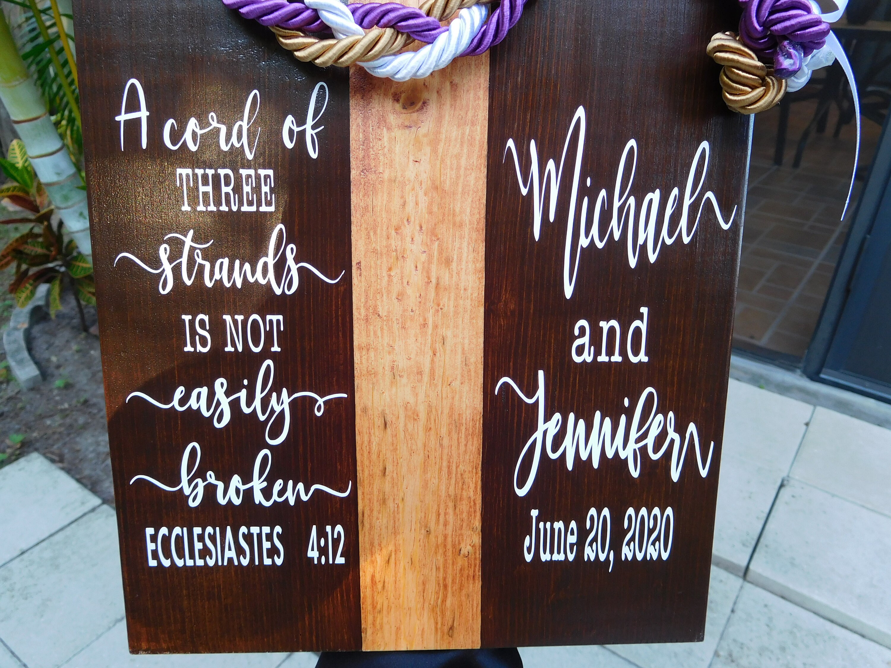 Knottying Ceremony Ecclesiastes 412 Christian Wedding Etsy