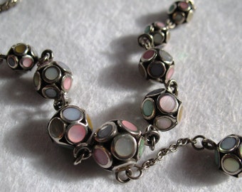 Sterling Silver & Mother of Pearl Necklace