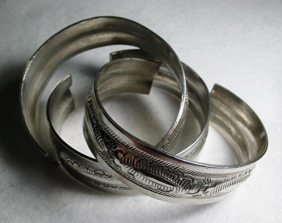 Three Graduating Solid Silver Libyan/Tunisian Tri… - image 2