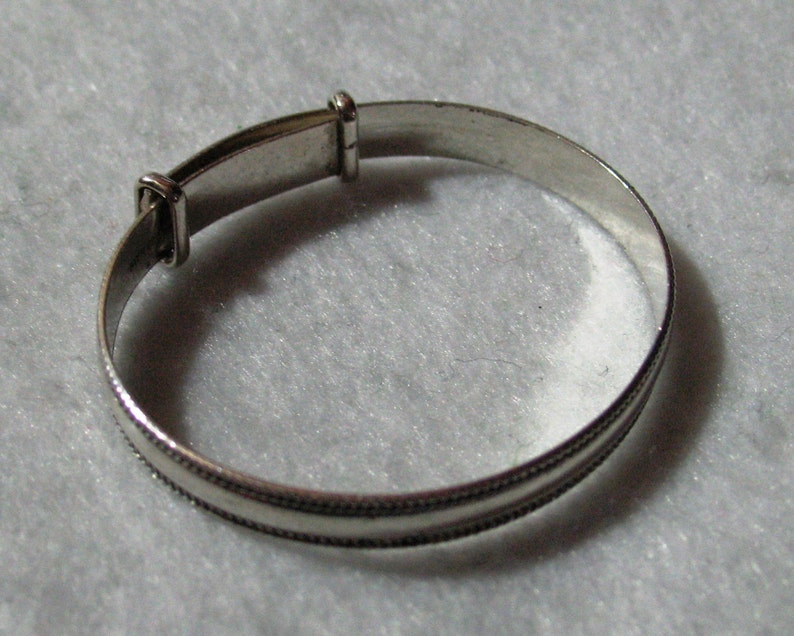 Sterling Silver Expandable Babies Bangle image 2