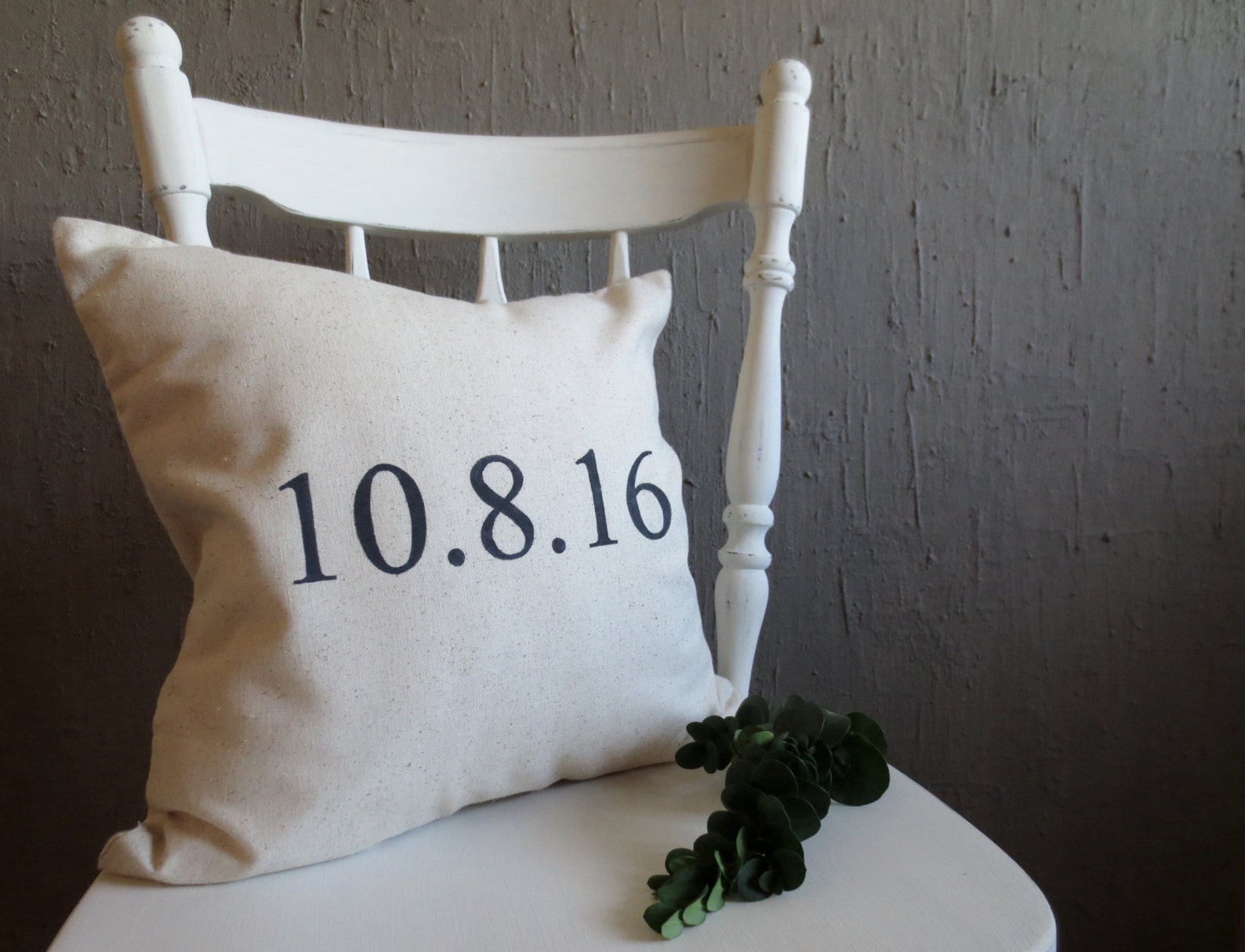 Custom Date Pillow Throw Pillow Wedding Date Date Pillow Etsy