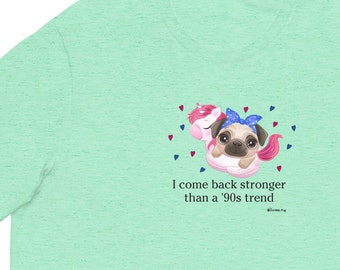 Swiftie Pugs Quotes Shirts 3 Colors | Scribble Pug | Relationship Strength Inspirational Feminist Friend Philosophical Love Taylor