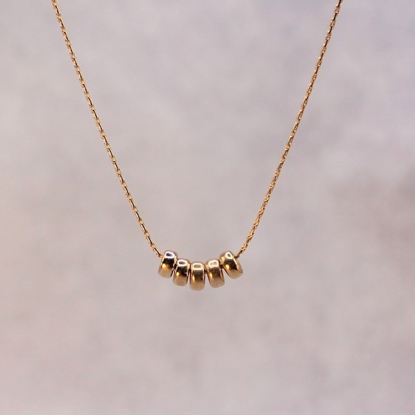 Thin Gold Necklace Etsy