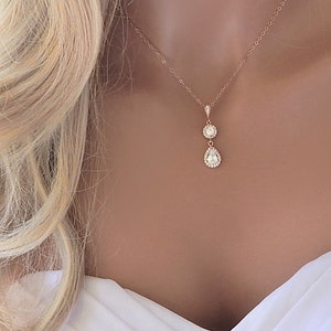 Wedding Backdrop Necklace for Brides Diamond Lariat Necklace Bridesmaid Low Back Jewelry for Prom Special Event