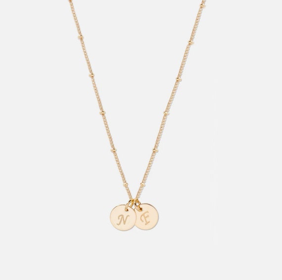 Single Initial Disc Necklace in 9ct Gold – Harry Rocks London