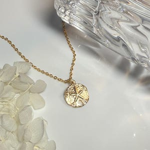Sand Dollar Necklace Handmade Coastal Jewelry Artisan Crafted Beach Statement Piece Perfect For Everyday Wear Special Occasion Gift Idea