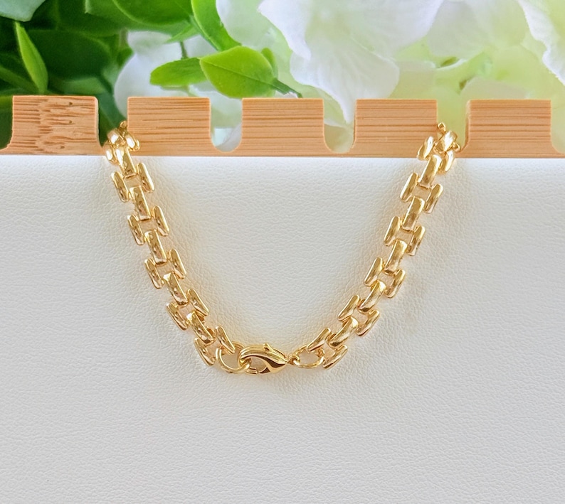 Gold Panther Chain Bracelet, 14k Gold Filled, Minimalist Jewelry image 4