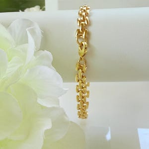 Gold Panther Chain Bracelet, 14k Gold Filled, Minimalist Jewelry image 5