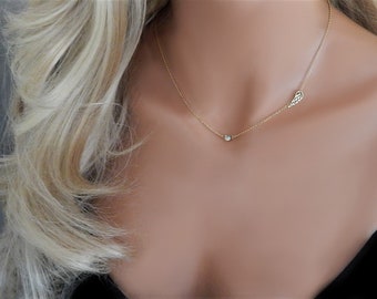 Simply Silver or Gold Plated 3 Layers Angel Wing Charm Chain Pendant Necklace Simply Silver or Gold Plated 3 Layers Angel Wing Charm Chain Pendant Necklace