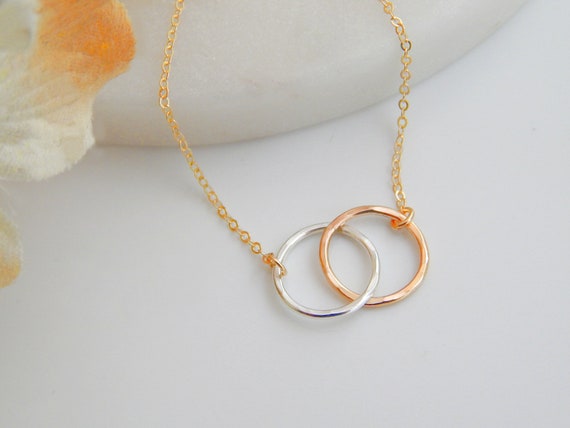 Gold Circle Necklace Gold Ring Necklace, Geometric Statement Necklace With  Five Gold Rings, Modern Gold Linked Circle Bib Necklace - Etsy | Gold rings  necklace, Five golden rings, Gold circle necklace