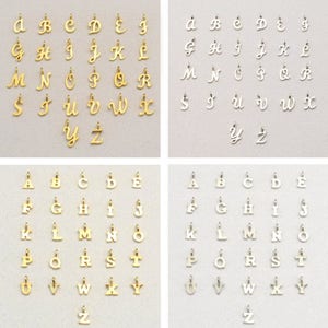 Add a Letter,  Add-On for Jewelry, Gold or Silver Letter Add On