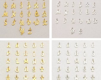 Add a Letter,  Add-On for Jewelry, Gold or Silver Letter Add On