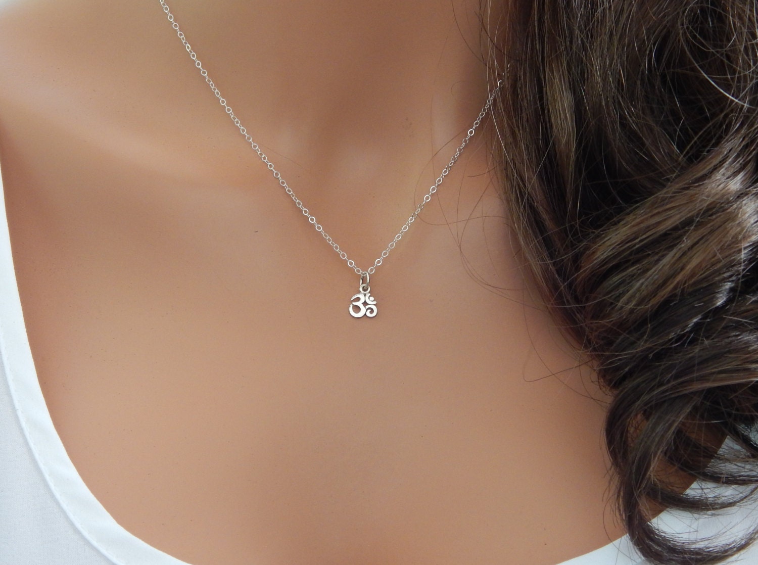Om Necklace for Women Gift for Her Gold 