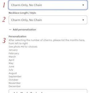 Personalized Birthstone Charm Necklace, Gold Filled Family Jewelry image 12