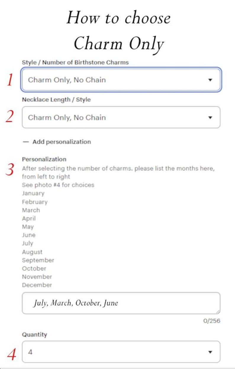 Personalized Birthstone Charm Necklace, Gold Filled Family Jewelry image 12