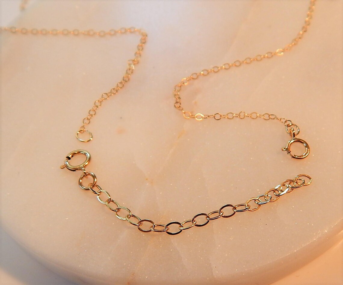 Necklace Chain Extender Gold Rose Gold or Silver Jewelry Etsy