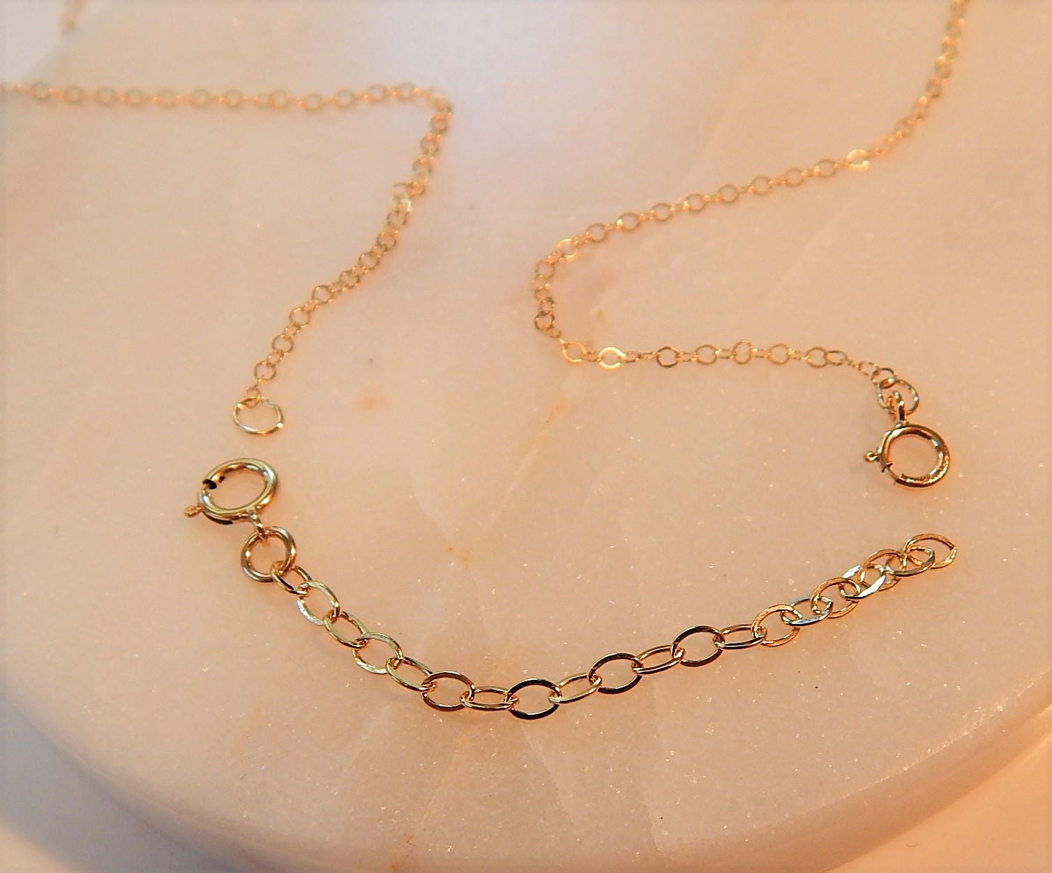 Extension Chain, Extender Chain, 14k Gold Filled, Sterling Silver, Rose  Gold Filled Chain Extenders for Necklace or Bracelet -  New Zealand