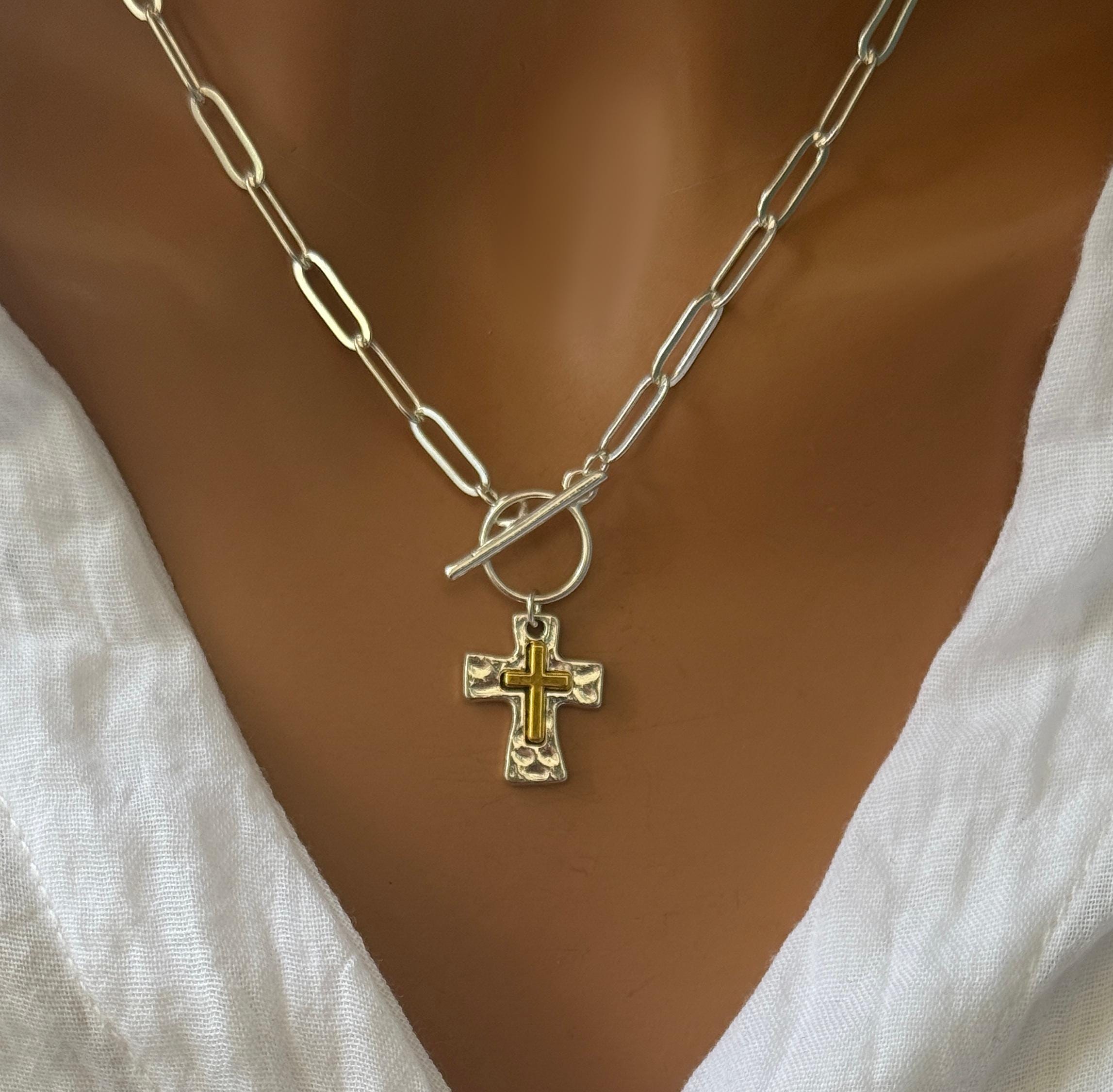 Gold tone vintage cross - Etsy 日本