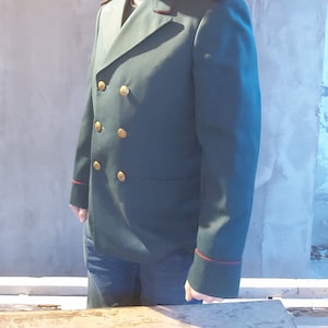 Vintage Military Uniform Military Chanel Military Uniform Mmilitary Shinel Military Coat Authentic Military Uniform Bulgarian Military Cloth