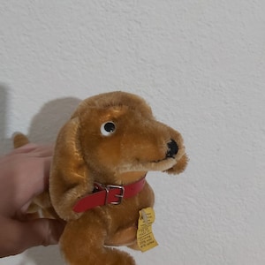 Hond Steiff Vintage hond Steiff Vintage Steiff Vintage hond Dackel Hexie hond Steiff Mohair Steiff hond plastic ogen hond knop op oor N 4180/13